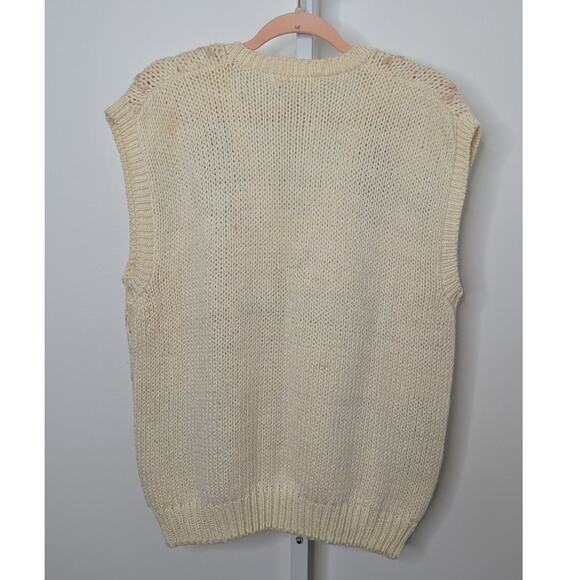 80s Pastel Argyle Sweater Vest - Picture 4 of 4